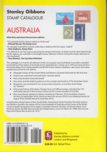 Stanley Gibbons Australia Stamp Catalogue, 2013 8th edition, in color, NEW