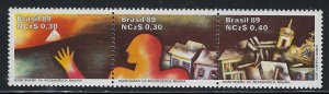 Brazil 2166 MNH 1989 Strip of 3