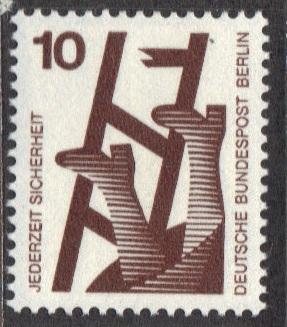 Germany Berlin 1971 MNH accident prevention  10 pf   #