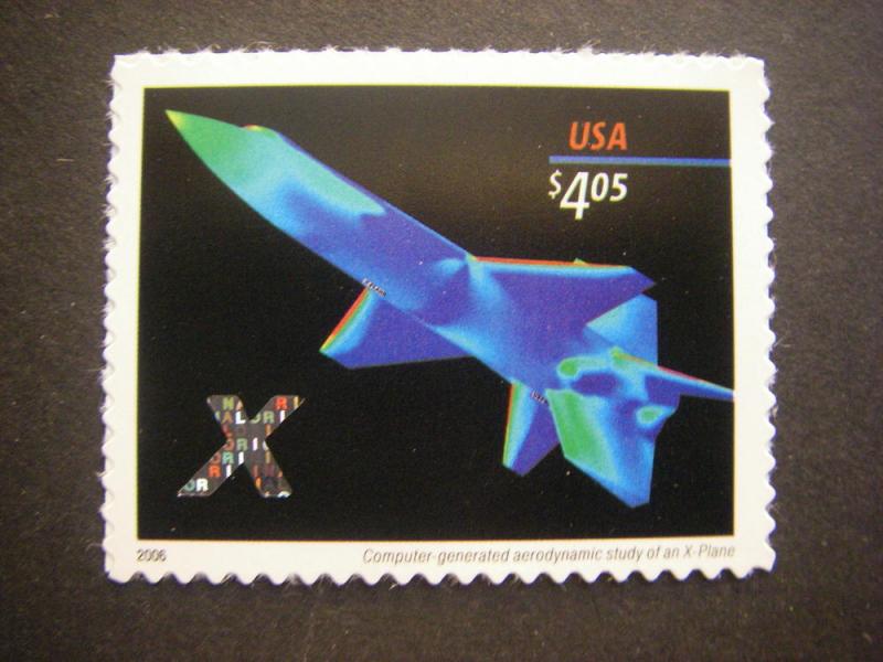 Scott 4018, $4.05 X-Plane, MNH Priority single, Beauty