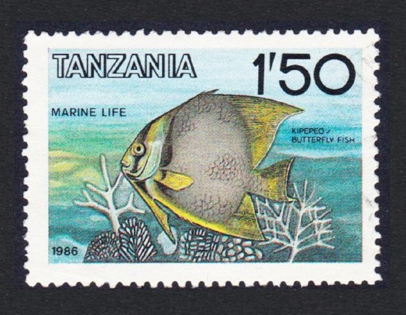 Tanzania Angelfish 1v 1Sh50 CTO SG#489 SC#328