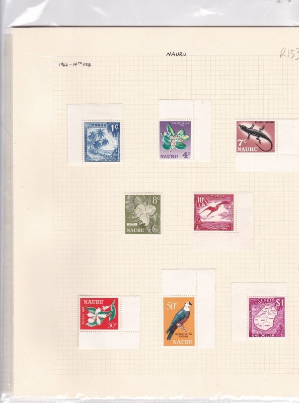 nauru  1966 - 1973  mounted mint stamps ref r13024