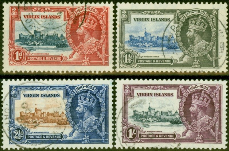 Virgin Islands 1935 Jubilee Set of 4 SG103-106 Fine Used 