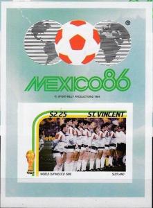 VINCENT SHEET IMPERF SPORTS WORLD CUP SOCCER FOOTBALL