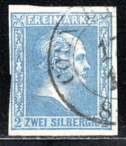 German States Prussia Scott # 12, used