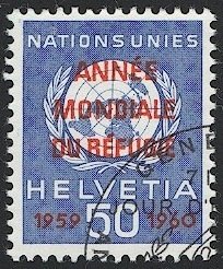 SWITZERLAND 1960 Sc 7O32 Used 50c VF, United Nations Official