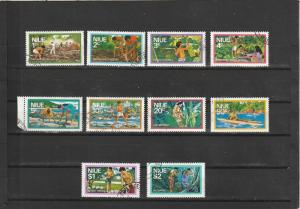 Niue  Scott#  178-188  CTO  (1976 Taro)