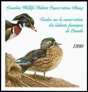 Canada Scott FWH6 Wildlife Conservation Booklet (1990) Mint NH VF C