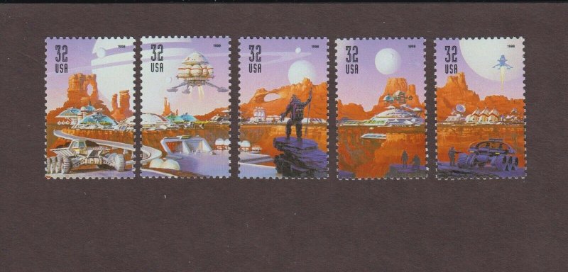 US,3238-42,SPACE, COMPLETE SET,1990'S COLLECTION,MINT NH VF