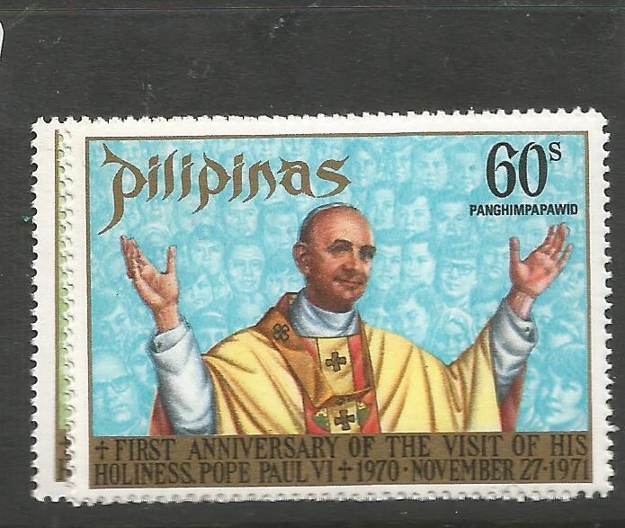 Philippines Pope Paul SC 1144-5, 1051 MNH (7cuu)