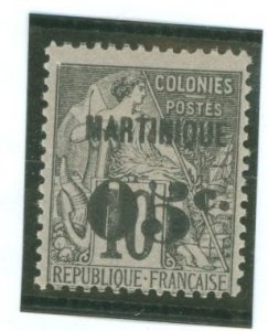 Martinique #12 Unused Single