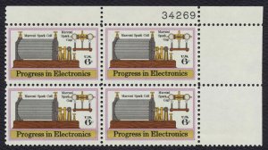 #1500 6c Marconi Spark Gap, Plate Block [34269 UR] Mint **ANY 5=FREE SHIPPING**