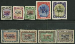 Greenland # 19-27, Mint Hinge