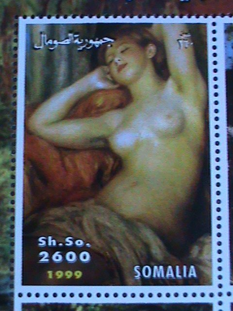 ​SOMALIA-1999-RARE WORLD FAMOUS NUDE ARTS PAINTINGS- MNH SHEET VERY FINE