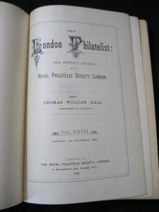 THE LONDON PHILATELIST - VOLUME 27 JAN-DEC 1918 BOUND