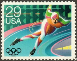 United States 2613 - Mint-NH - 29c Speed Skating / Olympics (1992) (cv $0.60)