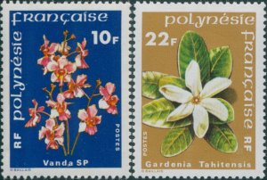 French Polynesia 1979 Sc#300-303,SG288-289 Flowers set MNH