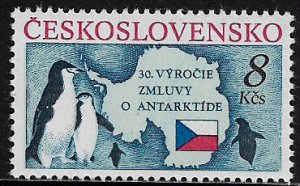 Czechoslovakia #2827 MNH Stamp - Antarctic Treaty