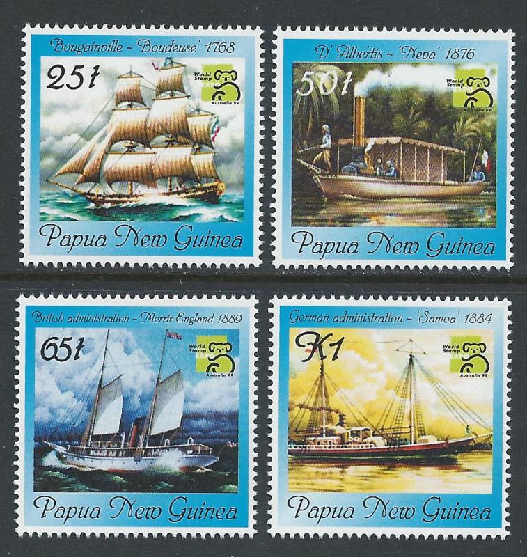 Papua New Guinea #960-3 NH World Stamp Expo/Australia 99