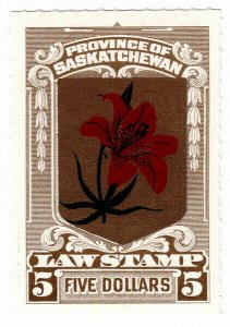 (I.B) Canada Revenue : Saskatchewan Law Stamp $5 (Bileski OP)