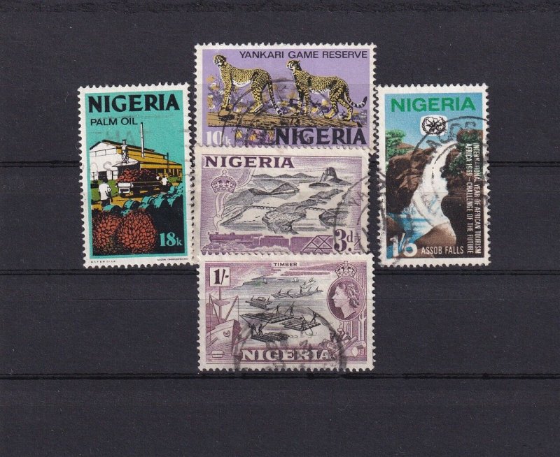 SA15g Nigeria selection of used stamps