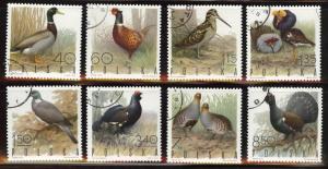 Poland Scott 1720-27 Used 1970 Bird Set CTO