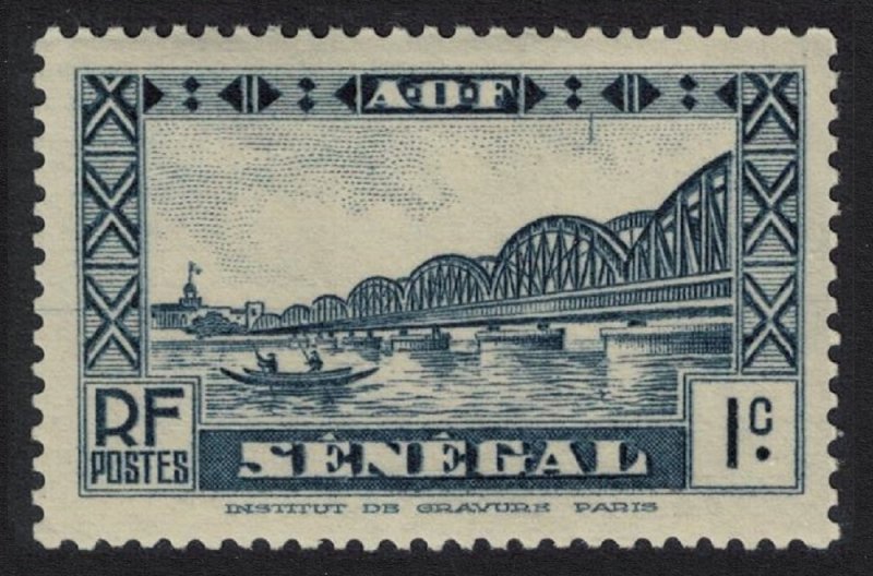 Senegal Faidherbe Bridge Boat Dakar 1c 1935 MNH SC#142 SG#139