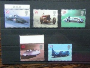 GB 1998 British Land Speed Record Holders set MNH