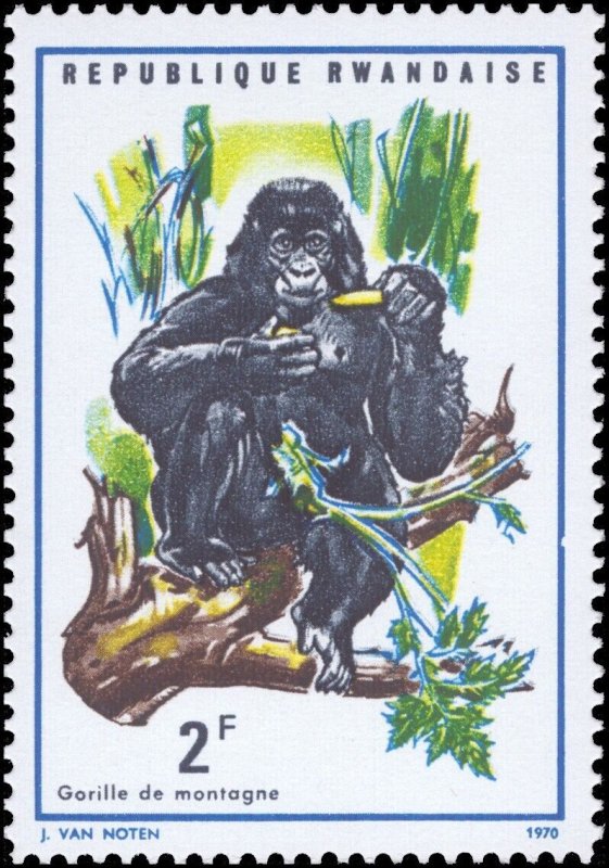 Rwanda 1970 Sc 359-366 Gorillas CV $13