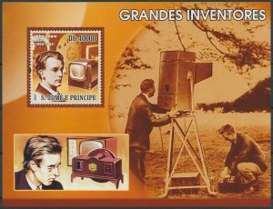 Sao Tome & Principe 2007 MNH Inventions Stamps John Logie Baird TV 1v S/S