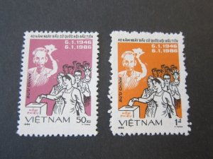 Vietnam 1986 Sc 1596-7 set MNH