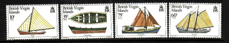 Virgin Is.-Sc#480-3-unused  NH set-Local Boats-Ships-id3-1984-