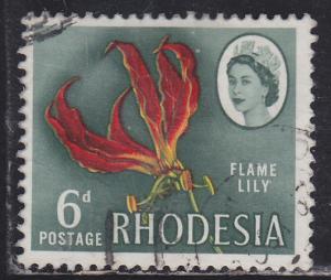 Rhodesia 227 Flame Lily 1966