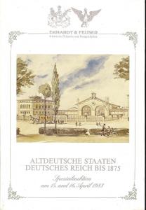 Erhardt & Feuser: Sale # 9  -  Altdeutsche Staaten Deutsc...