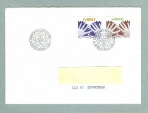 Sweden.  FDC 1976.  Industrial Safety.  Engraver CZ Slania . Addressed.