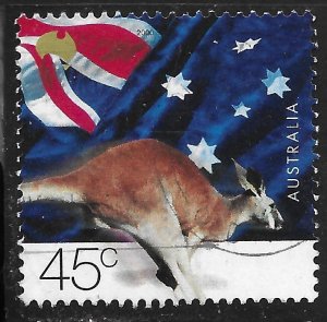 Australia #1832 45c Kangaroo and Flag