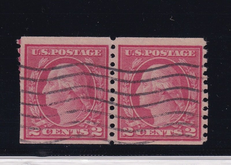 491 Pair Rare ! with PF cert. VF used neat cancel with nice color ! see pic !