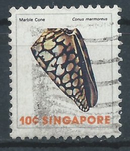 Singapore 1977 - 10c Marble Cone - SG291 used