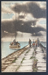 1916 Sylt Germany Navy Sea Flight Station Feldpost Postcard Cover Before Storm
