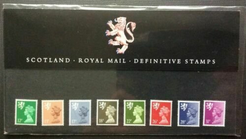 1987 Regional Machins Scotland 12p to 31p Presentation Pack no 10 Cat £20