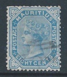 Mauritius #61 Used 8c Queen Victoria - Wmk. 1