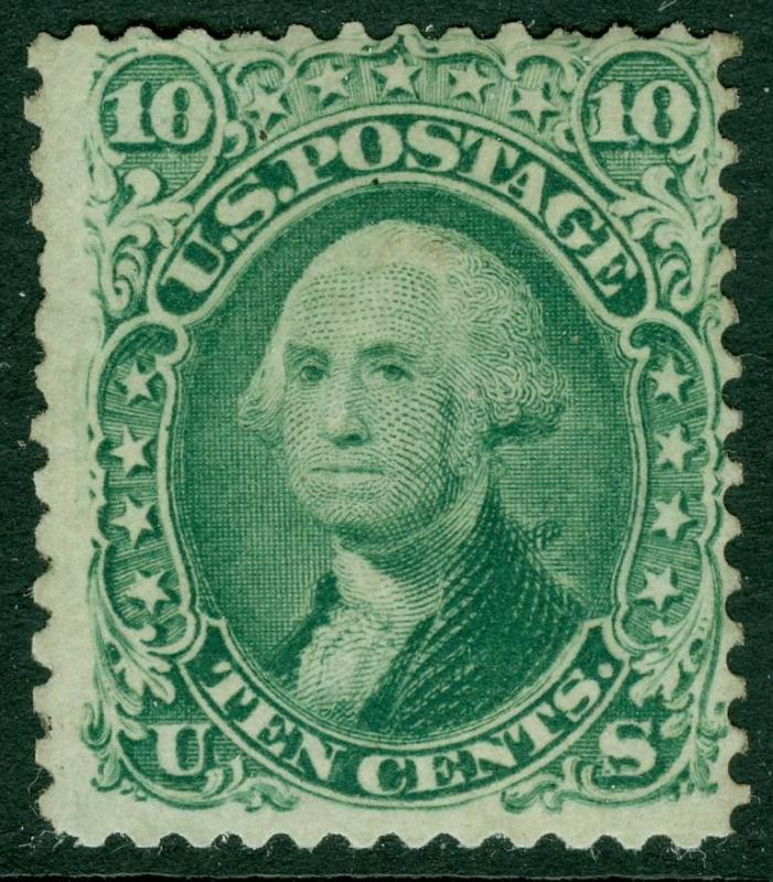 EDW1949SELL : USA 1861 Sc #68 Used Expertly cleaned & regummed. PSAG Certificate