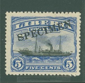 Liberia #117v Unused Single