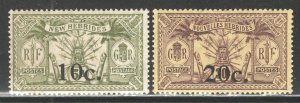 NEW HEBRIDES (French)  #36-37 Unused,  VF   CV $31.00  ..... 4300019