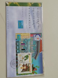 SINGAPORE 1993 FDC - SINGAPORE '95 ORCHID SERIES (TAIPEI) EXCELLENT CONDITION.