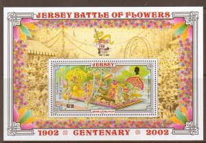 JERSEY SGMS1059 2002 BATTLE OF FLOWERS MNH