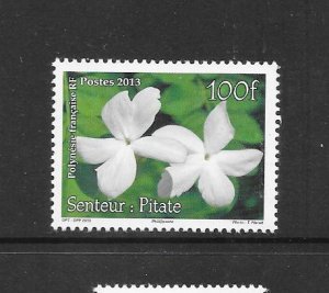 FRENCH POLYNESIA #1106 JASMINE FLOWERS  MNH