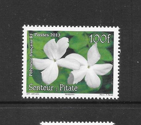 FRENCH POLYNESIA #1106 JASMINE FLOWERS  MNH
