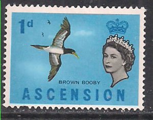 Ascension 1963 QE2 1d Birds SG 70 MLH ( E329 )