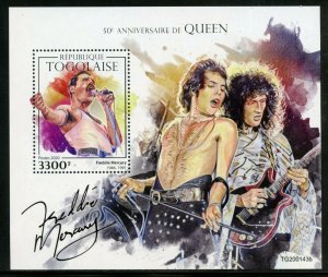 TOGO 2020  50th ANNIVERSARY  OF QUEEN  SOUVENIR SHEET MINT NEVER HINGED